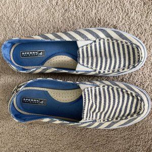 Sperry Top Sider Striped Nautical Boat Shoe Loafer
